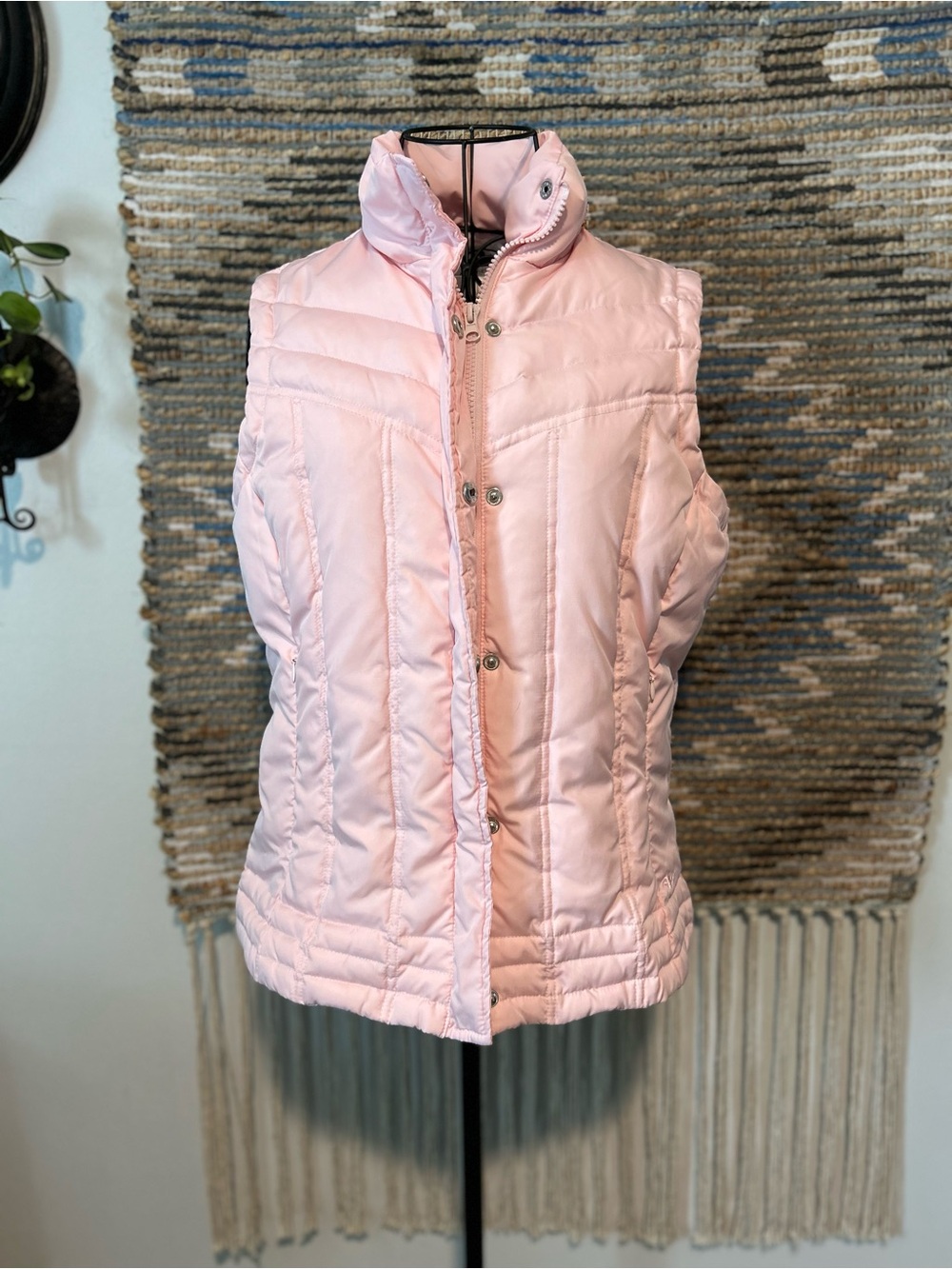 Athletic Works Light Pink Quilted Puffer Vest - Women's Sleeveless Jacket